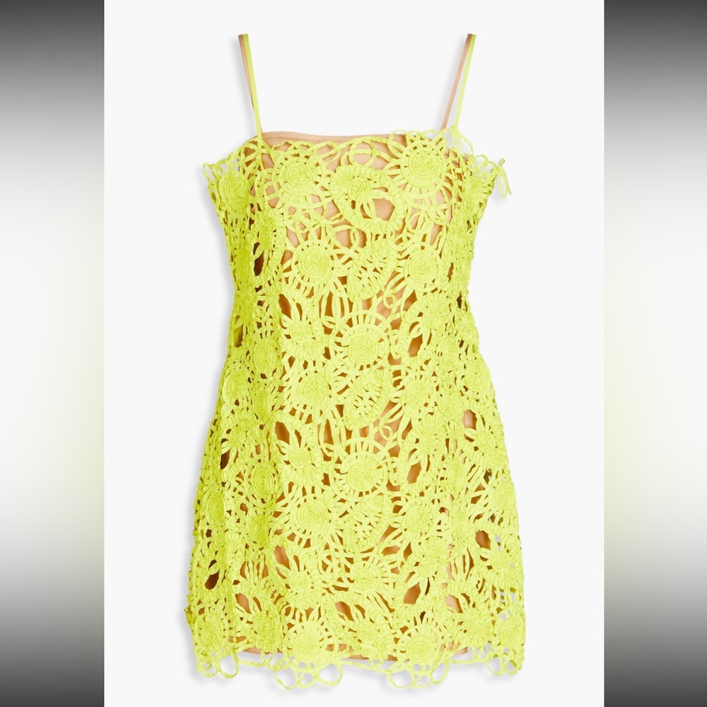 Cult Gaia Shaunez Macrame Mini Dress